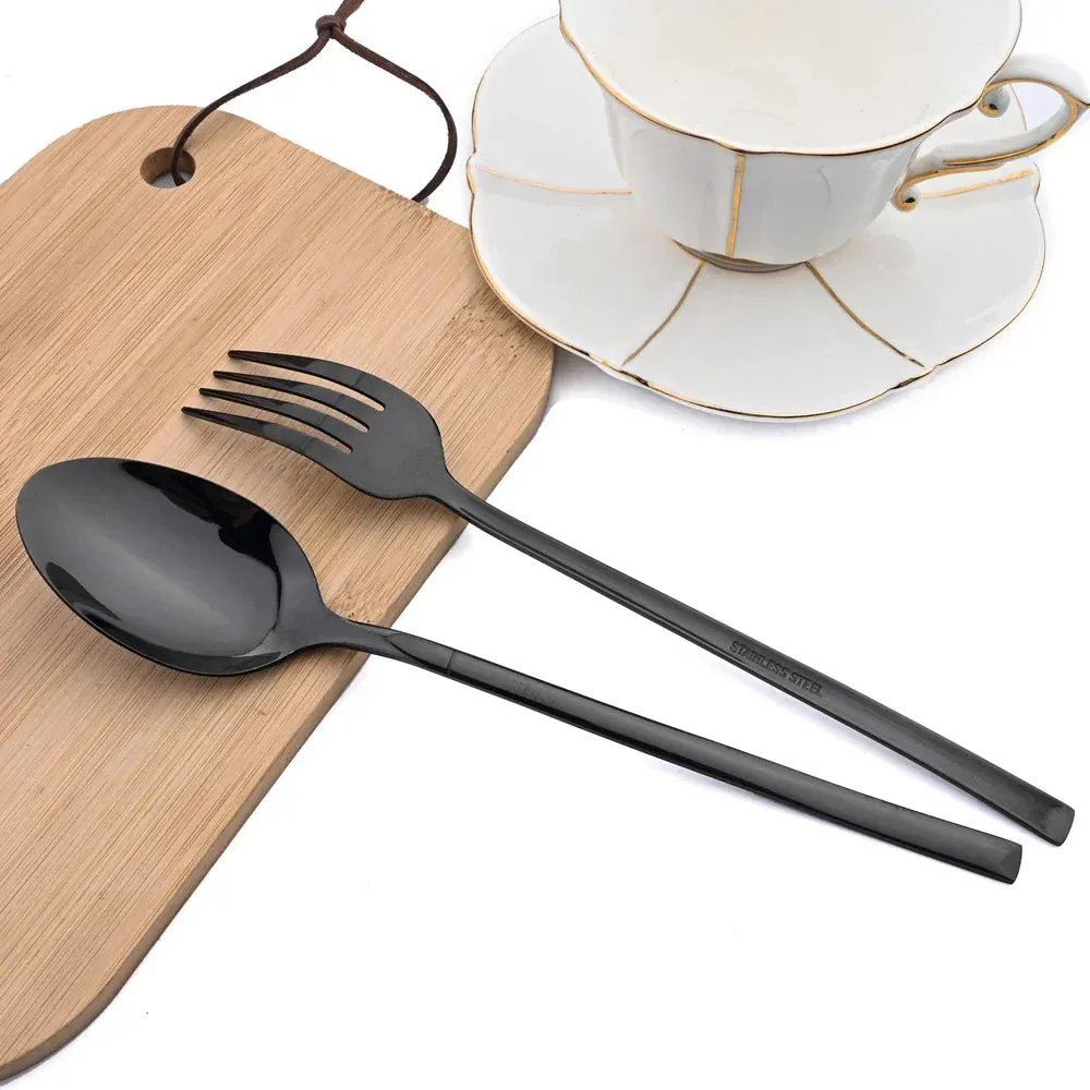 16 Piece Stainless Steel Cutlery Set For Dinnerware And Kitchen Use