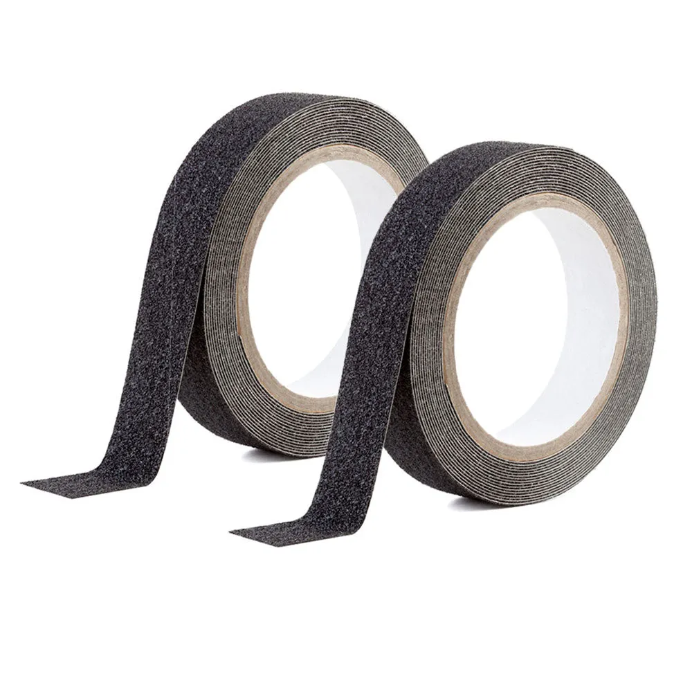 2 Rolls High Traction Anti Slip Tape Non Skid Adhesive 196.9"L Abrasive Grip