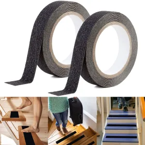 2 Rolls High Traction Anti Slip Tape Non Skid Adhesive 196.9"L Abrasive Grip