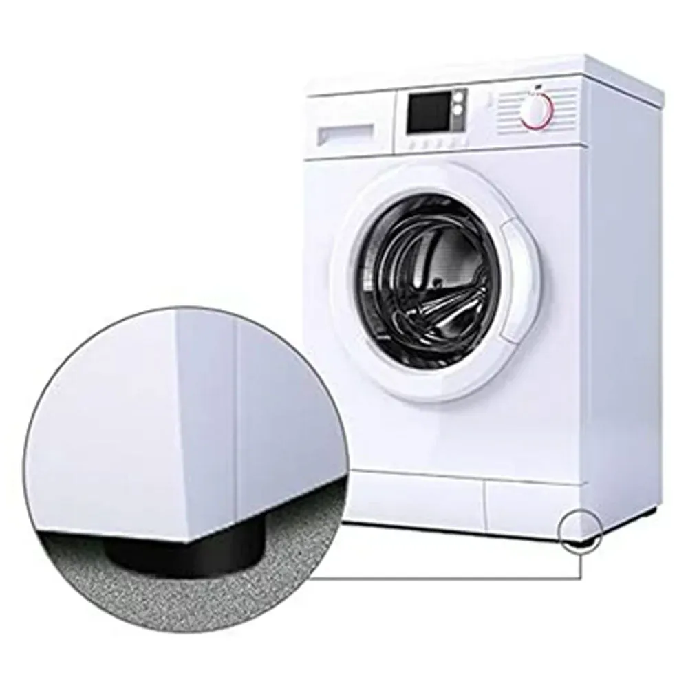 4 Pk Anti Vibration Pads Washing Machine Mats Support Anti-Slip Rubber Feet Base