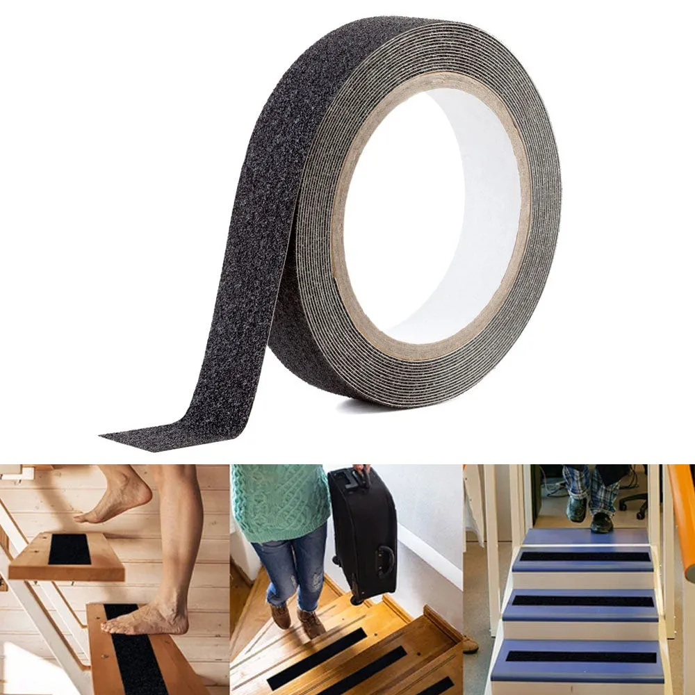 4 Rolls Tread Anti Slip Step Tape Non Skid High Traction Adhesive Grip 196.9"L