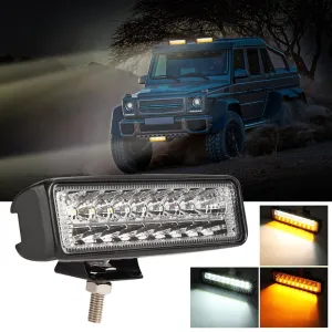 6 Inch LED Spotlight | DC 10-30V | 10W | Dual Color | 2-Row Working Lamp