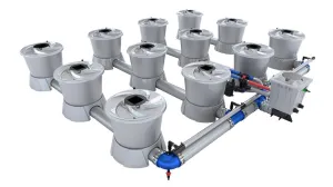 Alien Hydroponics - V-SYSTEM 12 Pot 4 Row Kit