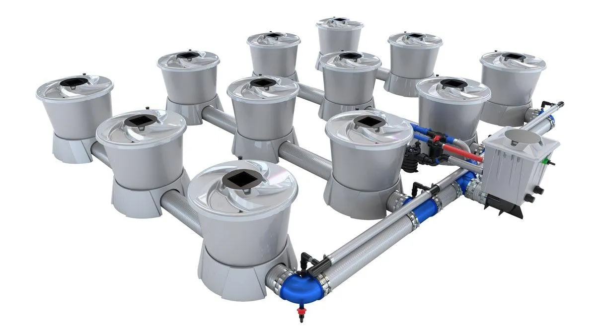 Alien Hydroponics - V-SYSTEM 12 Pot 4 Row Kit