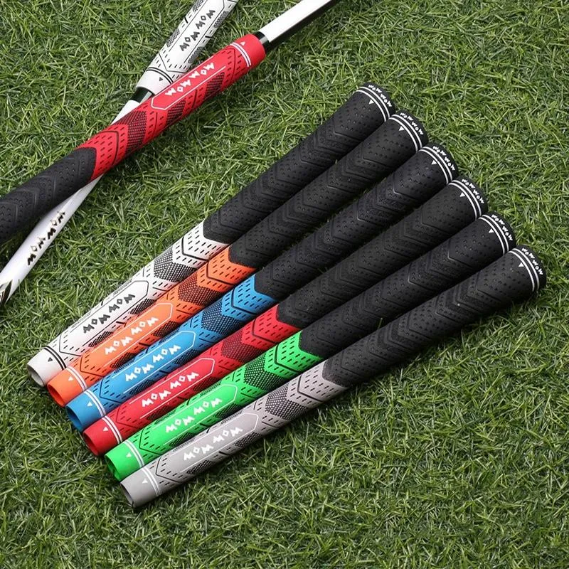 Anti-slip Golf Club Pole Cover - Protective Rubber Grip Gray