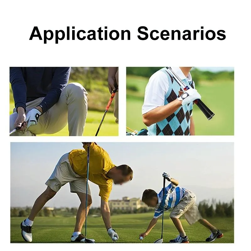 Anti-slip Golf Club Pole Cover - Protective Rubber Grip Gray