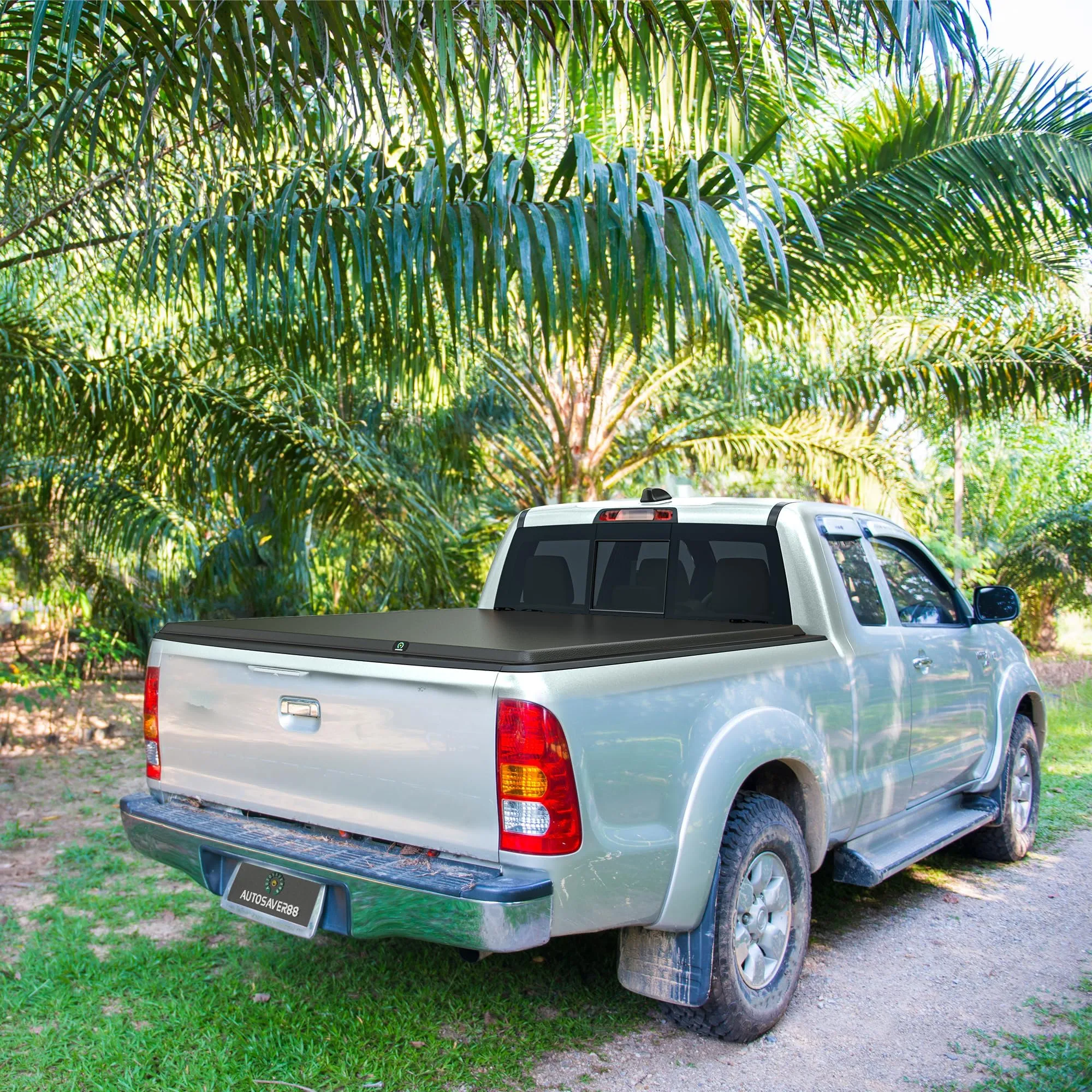 AUTOSAVER88 Soft Tri-fold Truck Bed Tonneau Cover Compatible with 2009-2025 Dodge Ram 1500 (Incl. Classic & New) 5.7ft Bed Without Rambox