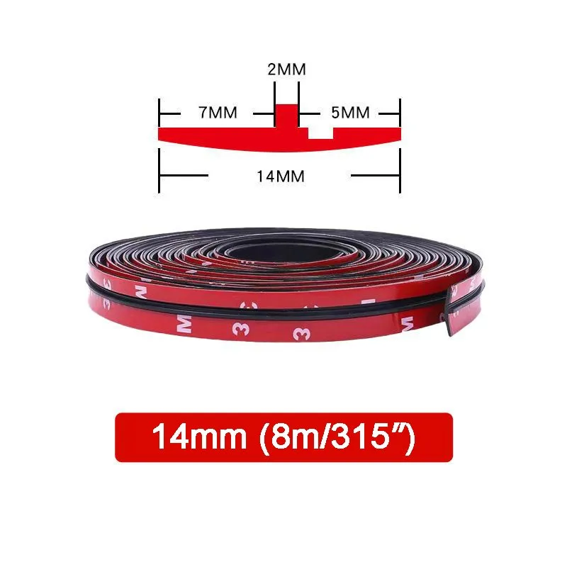 Car Universal Waterproof Soundproof Sealing Strip (8m/315)