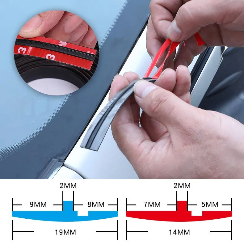 Car Universal Waterproof Soundproof Sealing Strip (8m/315)