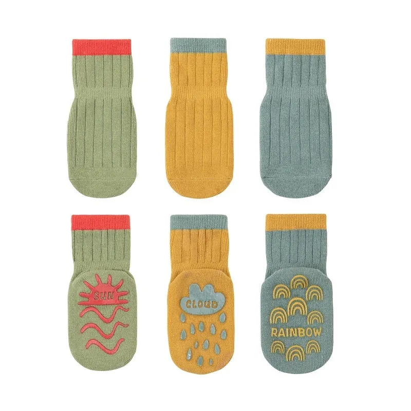 Cartoon Printed Anti Slip Socks