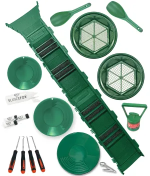 Complete Sluice Fox Gold Mining Kit with Sluice Box and Bucket Classifier | Portable Sluice Box Breaks Down into 24-Inch Sections for Easy Transport