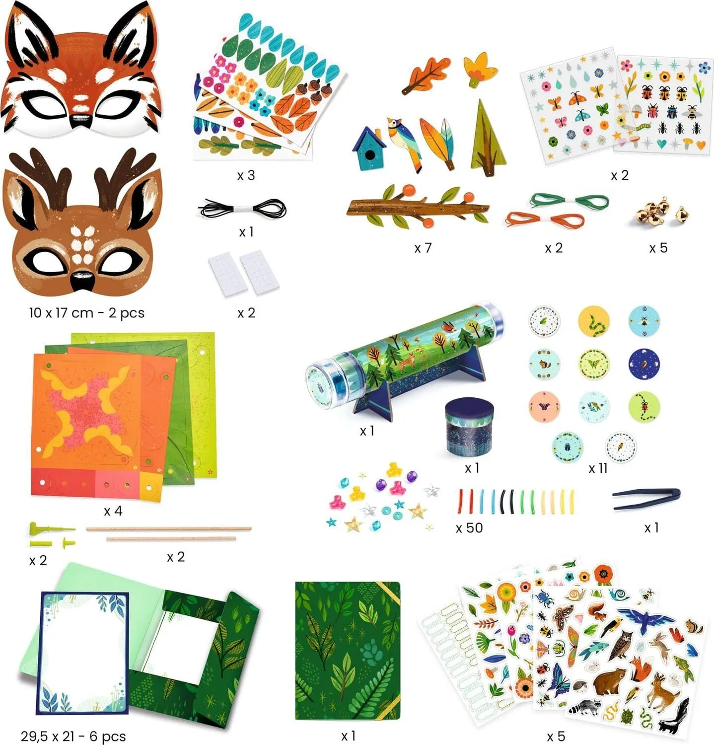 Djeco Nature Multi Activity Kit - Art Kits for Kids