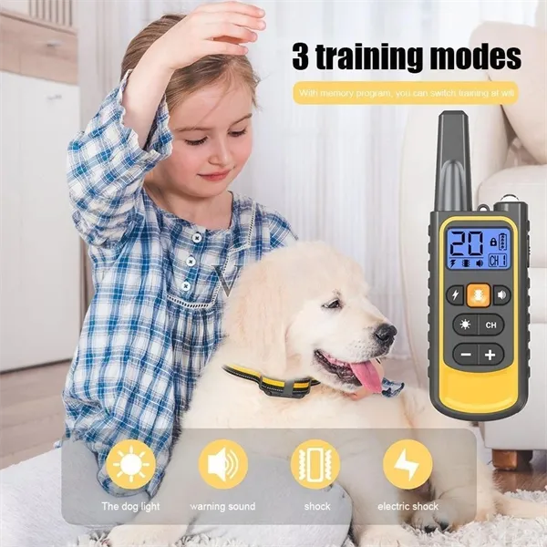 Dog Training Collar  3000FT Remote Rechargeable Shock Collar for Pets