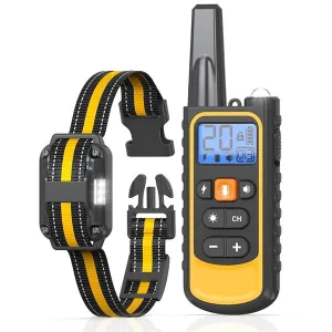 Dog Training Collar  3000FT Remote Rechargeable Shock Collar for Pets
