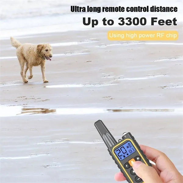 Dog Training Collar  3000FT Remote Rechargeable Shock Collar for Pets
