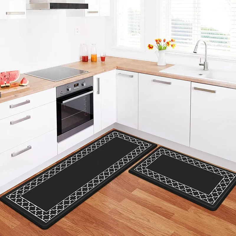 Easy-to-clean Non-skid Natural Rubber Kitchen Rug Anti-slip Washable Floor Mat