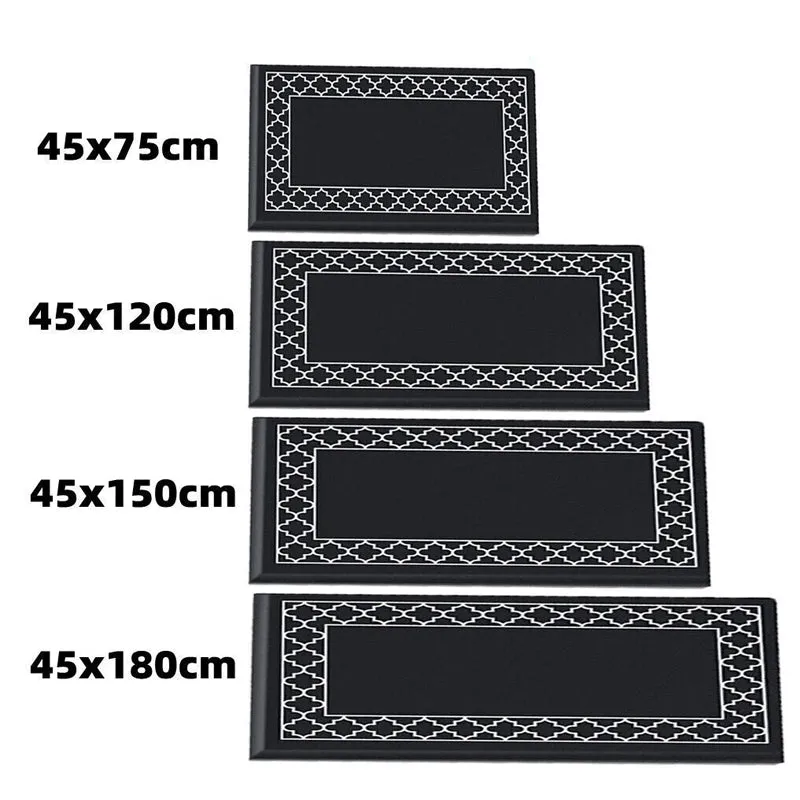 Easy-to-clean Non-skid Natural Rubber Kitchen Rug Anti-slip Washable Floor Mat