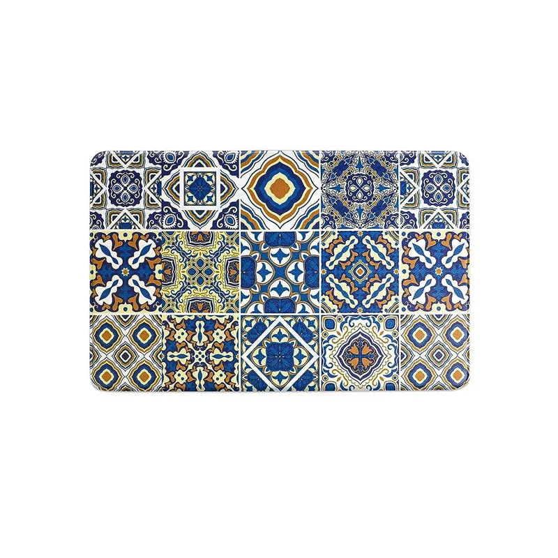Easy-to-clean Non-skid Natural Rubber Kitchen Rug Anti-slip Washable Floor Mat