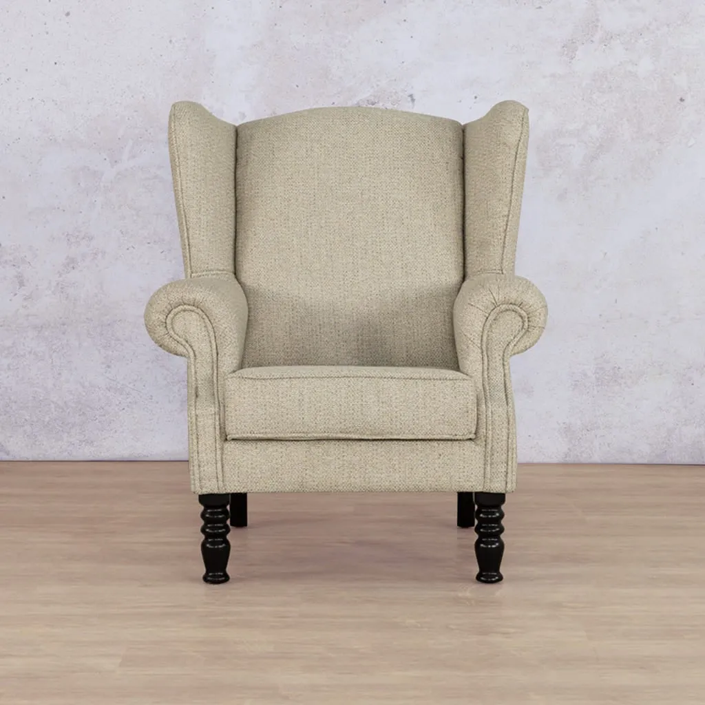 Jefferson Armchair - Wingback & Customisable Fabric
