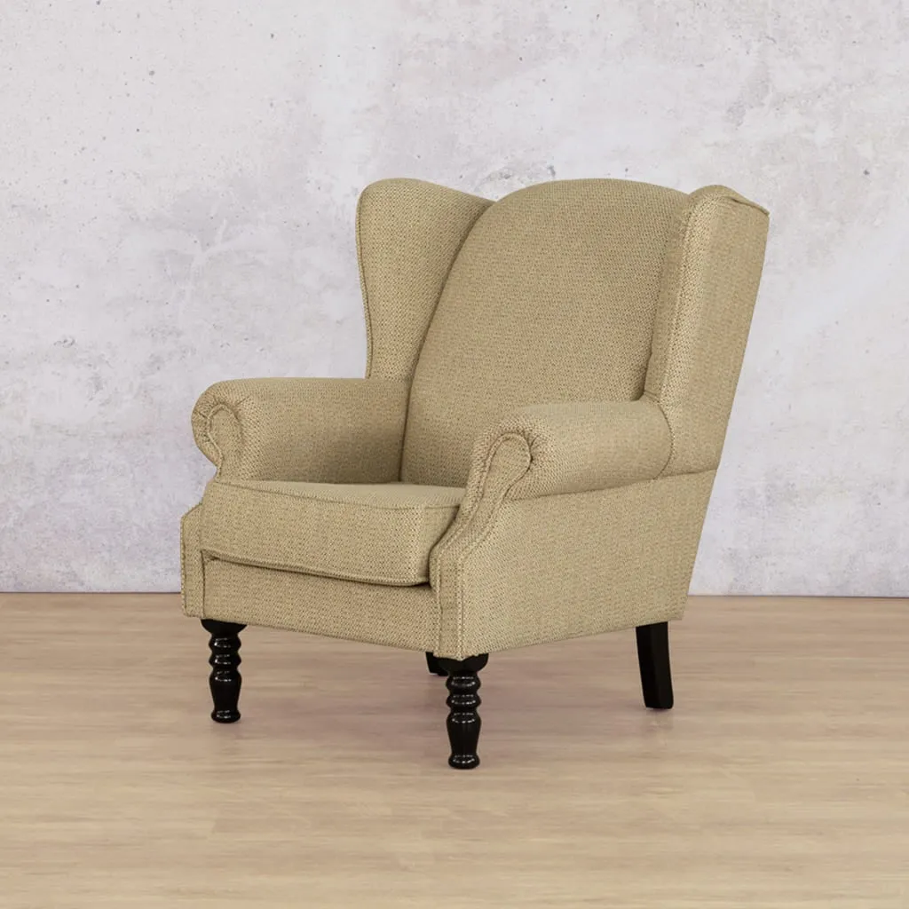 Jefferson Armchair - Wingback & Customisable Fabric