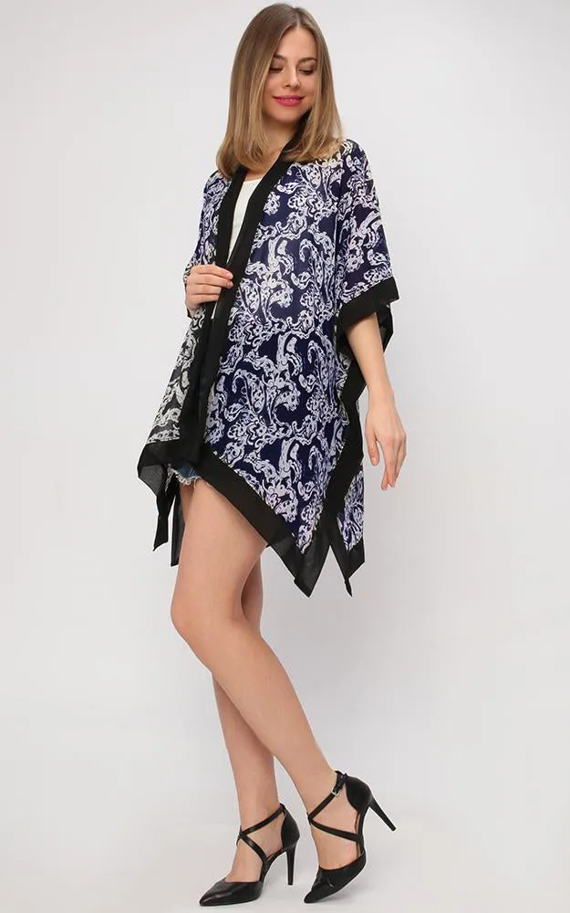 KP9301 Floral Printed Kimono