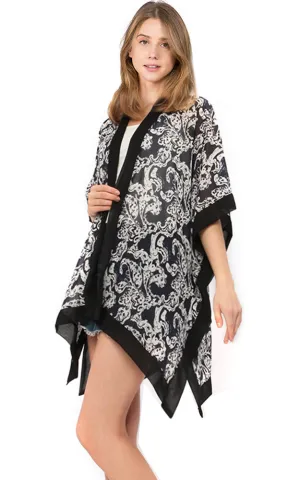 KP9301 Floral Printed Kimono