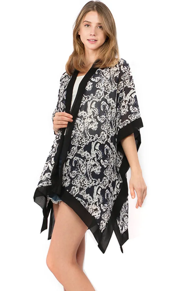 KP9301 Floral Printed Kimono