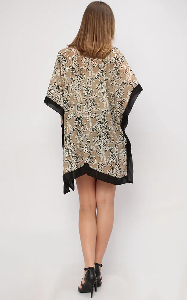 KP9301 Floral Printed Kimono