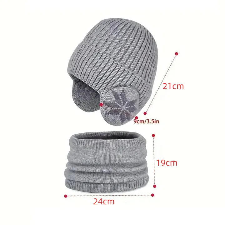 Limited time 47% off -Winter Beanie Hat Scarf Sets Warm Knit Hat