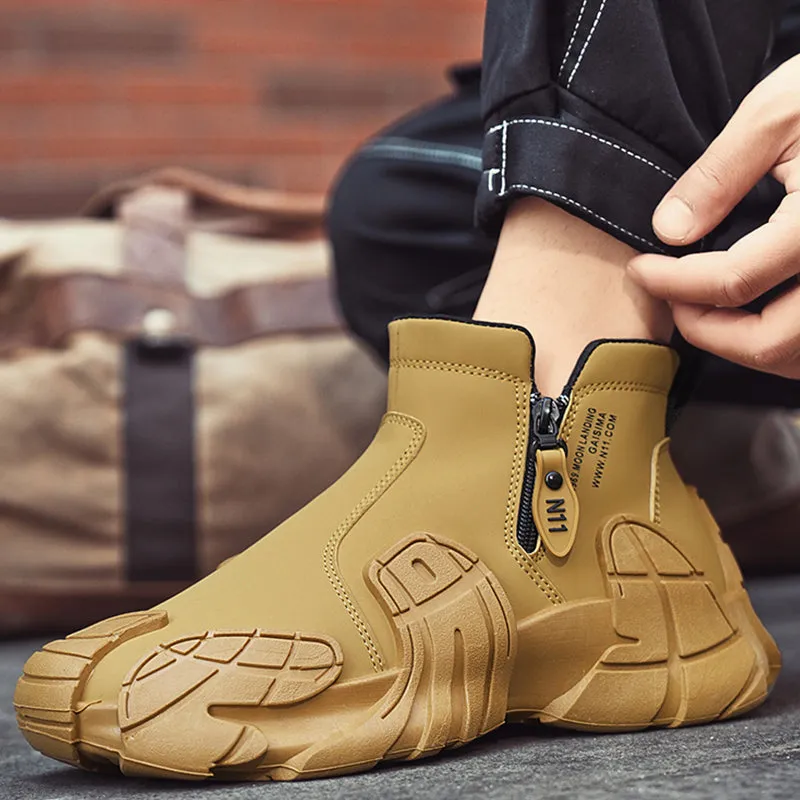 New Hot Selling Men's High-Top Slip Resistant Practical Fashion Shoes