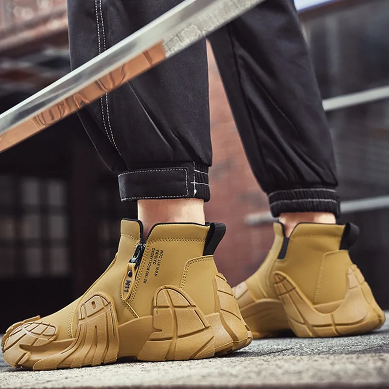 New Hot Selling Men's High-Top Slip Resistant Practical Fashion Shoes