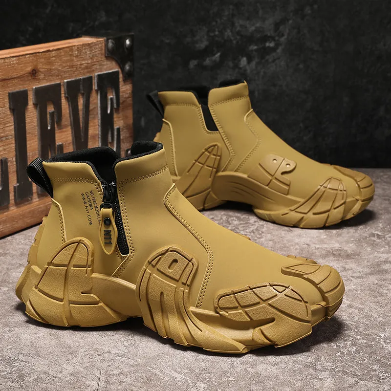 New Hot Selling Men's High-Top Slip Resistant Practical Fashion Shoes