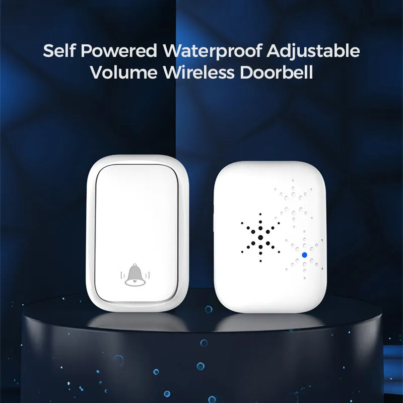 Self Powered Waterproof Adjustable Volume Wireless Doorbell