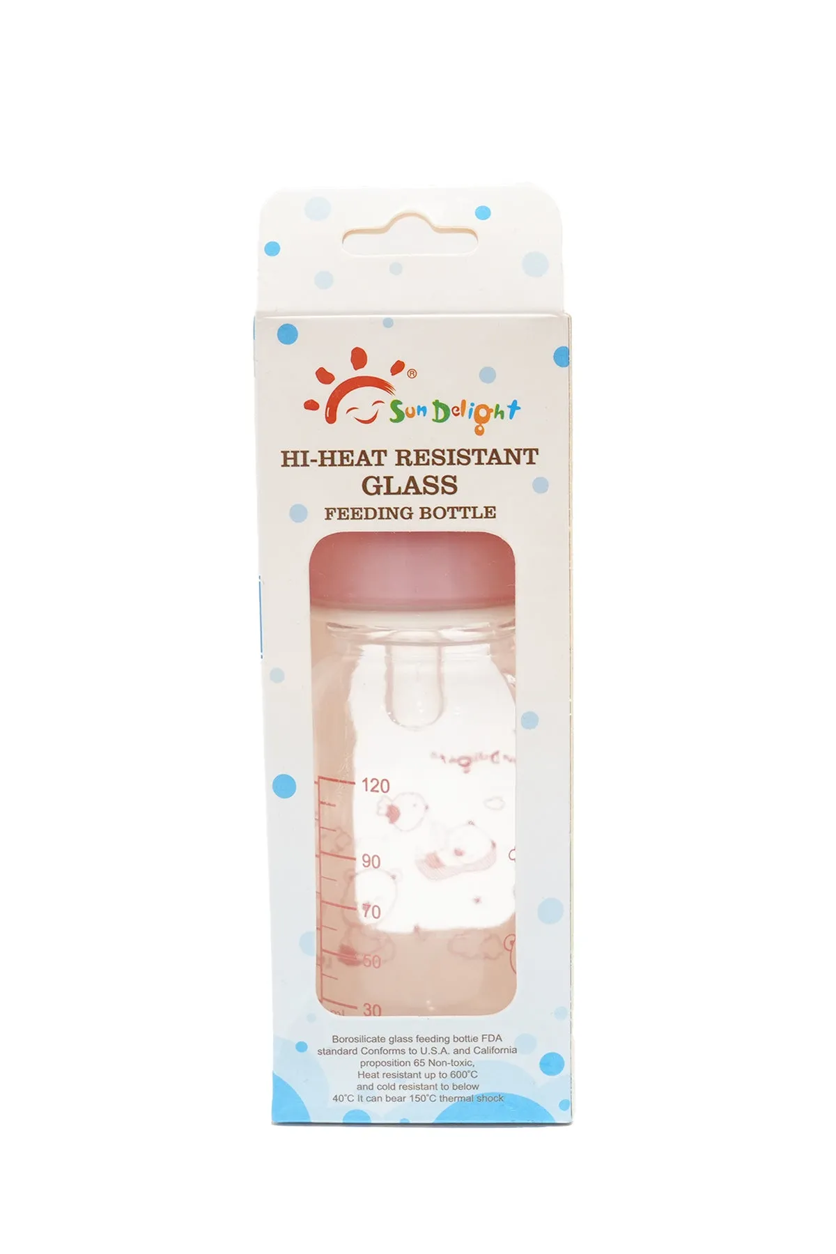 Sun Delight Hi-Heat Resistant Glass Feeding Bottle