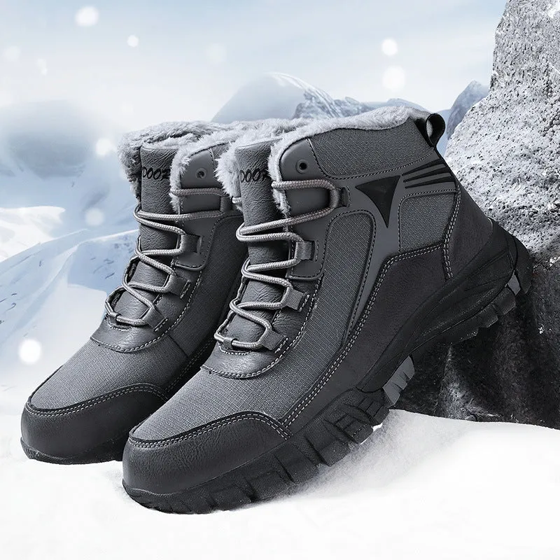 Thickening Exercise Waterproof Cold-resistant Warm High-top Cotton Boots