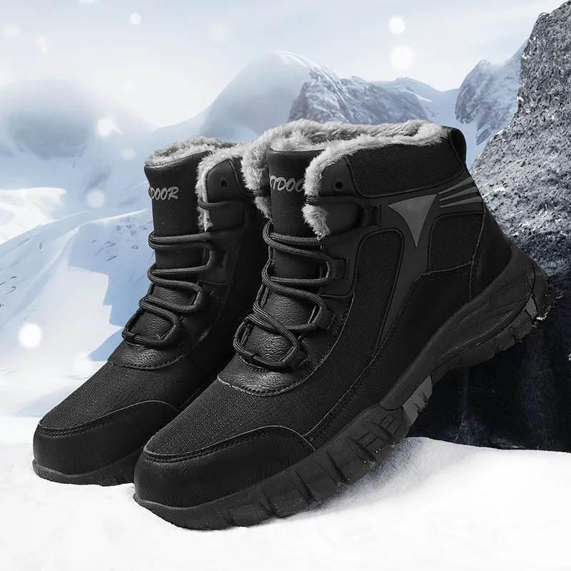 Thickening Exercise Waterproof Cold-resistant Warm High-top Cotton Boots