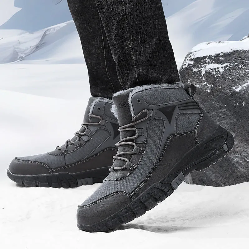 Thickening Exercise Waterproof Cold-resistant Warm High-top Cotton Boots