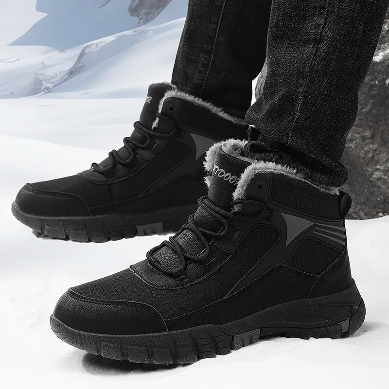 Thickening Exercise Waterproof Cold-resistant Warm High-top Cotton Boots