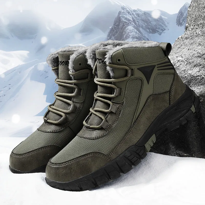 Thickening Exercise Waterproof Cold-resistant Warm High-top Cotton Boots