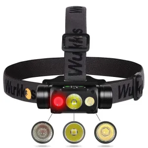 Ultra-Bright 4000lm LED Headlamp with Magnetic Tail & USB-C Rechargeable Battery