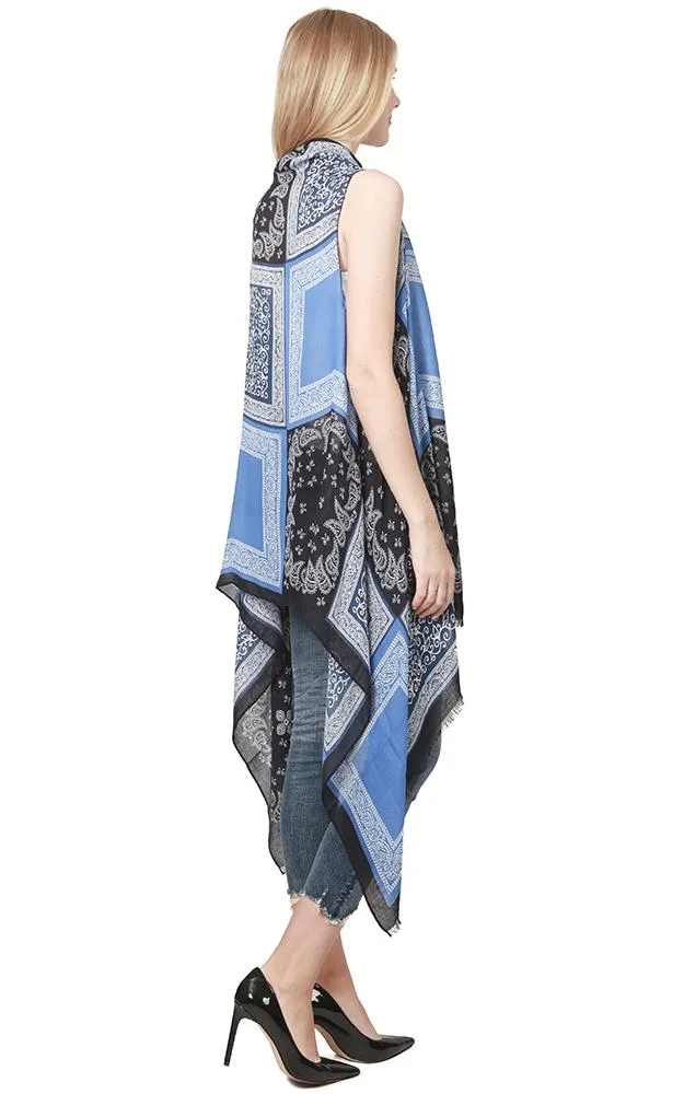 VP8242 Bandana Pattern Design Scarf Vest