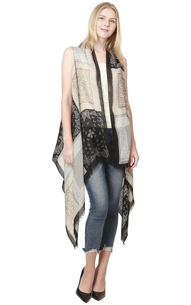 VP8242 Bandana Pattern Design Scarf Vest