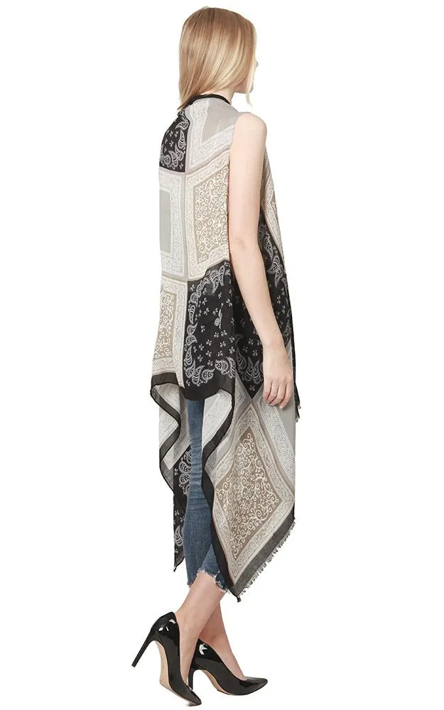 VP8242 Bandana Pattern Design Scarf Vest