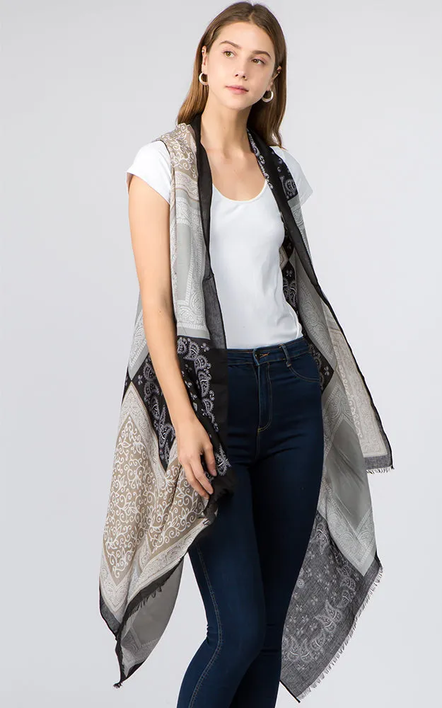 VP8242 Bandana Pattern Design Scarf Vest