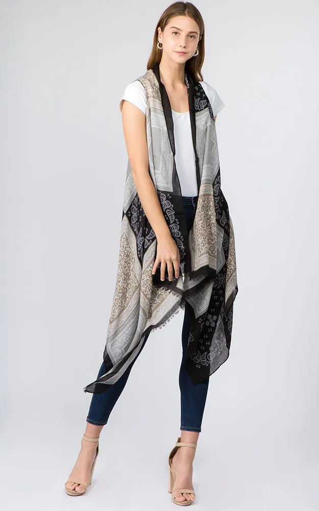 VP8242 Bandana Pattern Design Scarf Vest