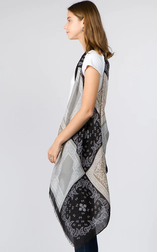 VP8242 Bandana Pattern Design Scarf Vest