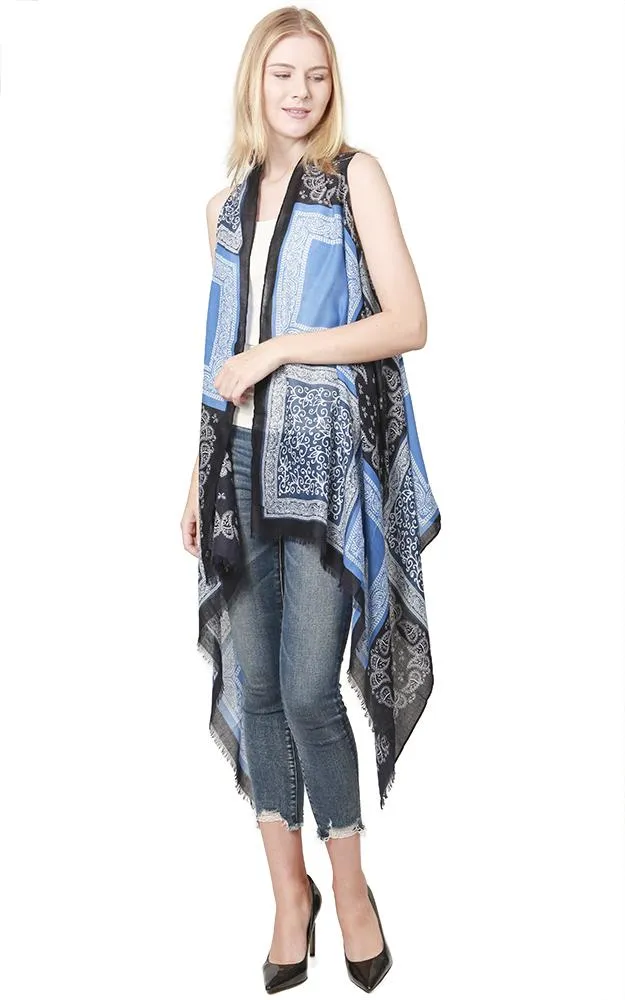 VP8242 Bandana Pattern Design Scarf Vest