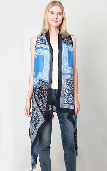 VP8242 Bandana Pattern Design Scarf Vest